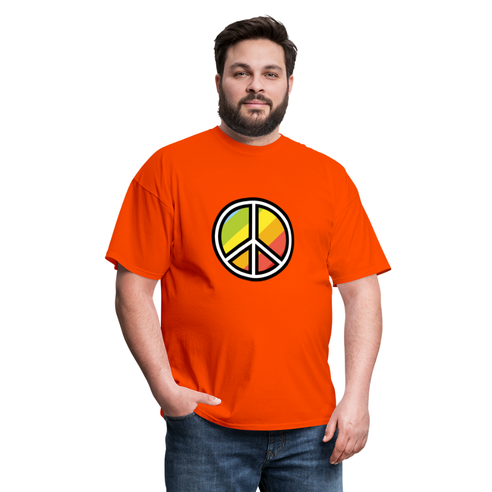 Peace Symbol Moji Unisex Classic T-Shirt - Emoji.Express - orange