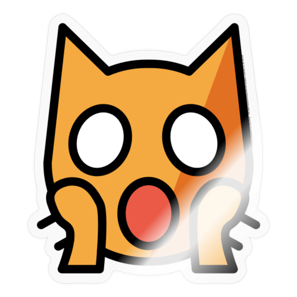 Weary Cat Moji Sticker - Emoji.Express - transparent glossy