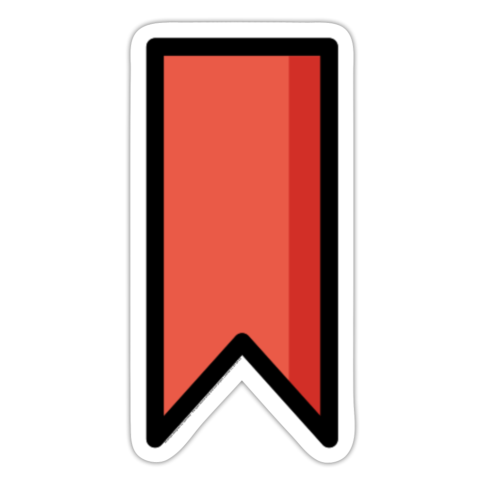 Bookmark Moji Sticker - Emoji.Express - white matte