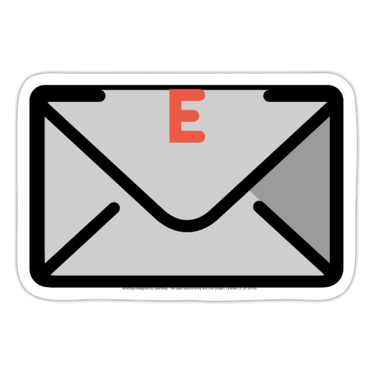 Email Moji Sticker - Emoji.Express - white matte