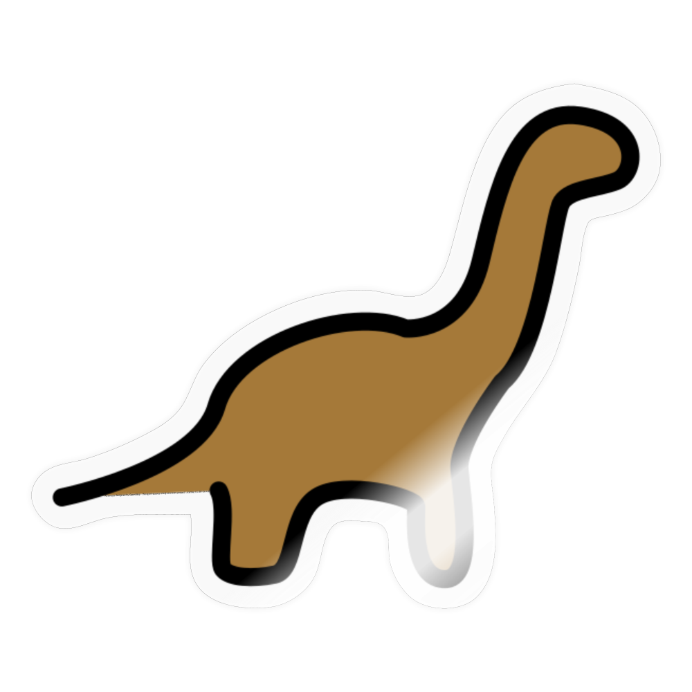 Sauropod Moji Sticker - Emoji.Express - transparent glossy