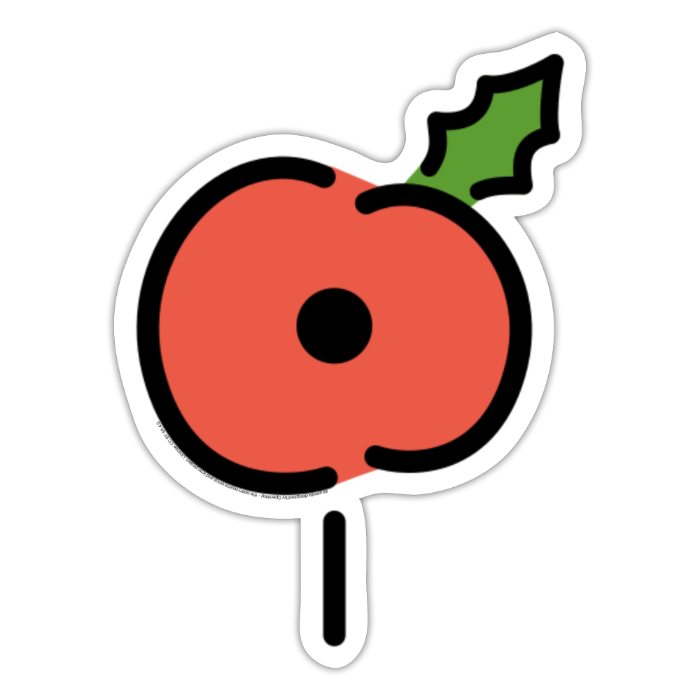 Poppy Moji Sticker - Emoji.Express - white matte