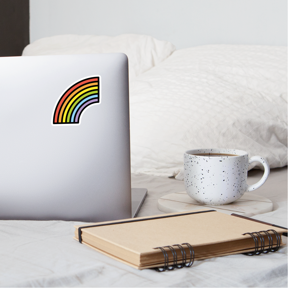 Rainbow Moji Sticker - Emoji.Express - white matte