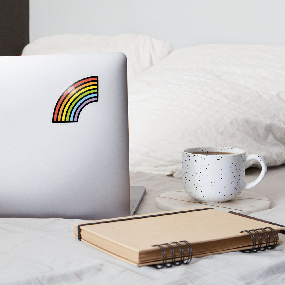 Rainbow Moji Sticker - Emoji.Express - transparent glossy