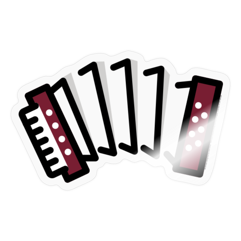 Accordion Moji Sticker - Emoji.Express - transparent glossy