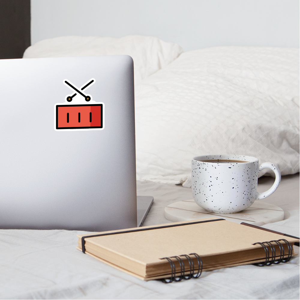 Drum Moji Sticker - Emoji.Express - white matte