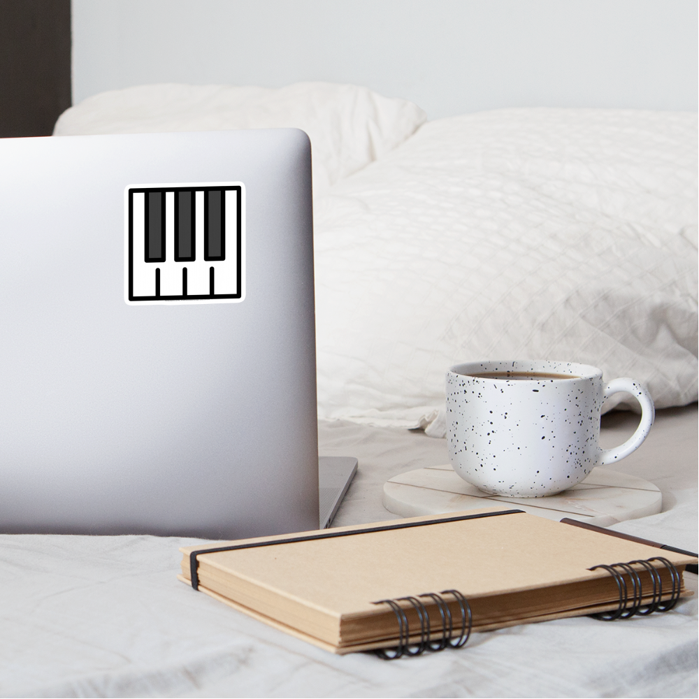 Musical Keyboard Moji Sticker - Emoji.Express - white matte