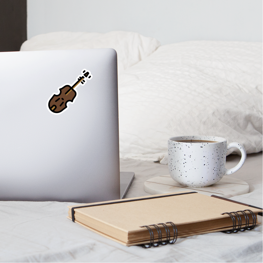 Violin Moji Sticker - Emoji.Express - white matte