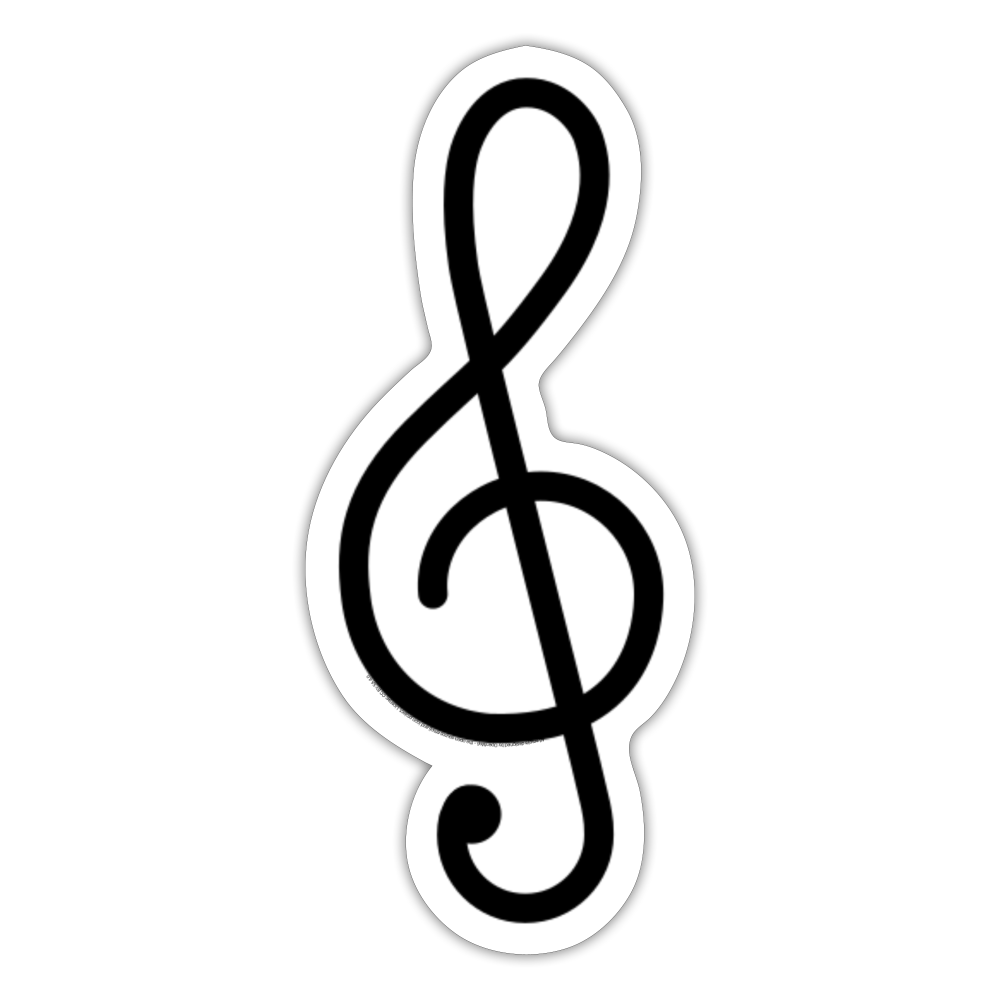 Musical Score Moji Sticker - Emoji.Express - white matte