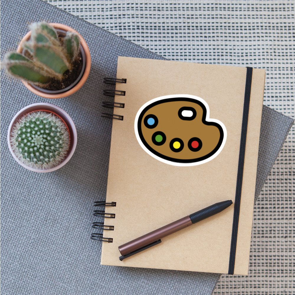 Artist Palette Moji Sticker - Emoji.Express - white matte