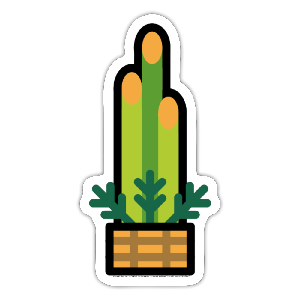 Pine Decoration Moji Sticker - Emoji.Express - white matte