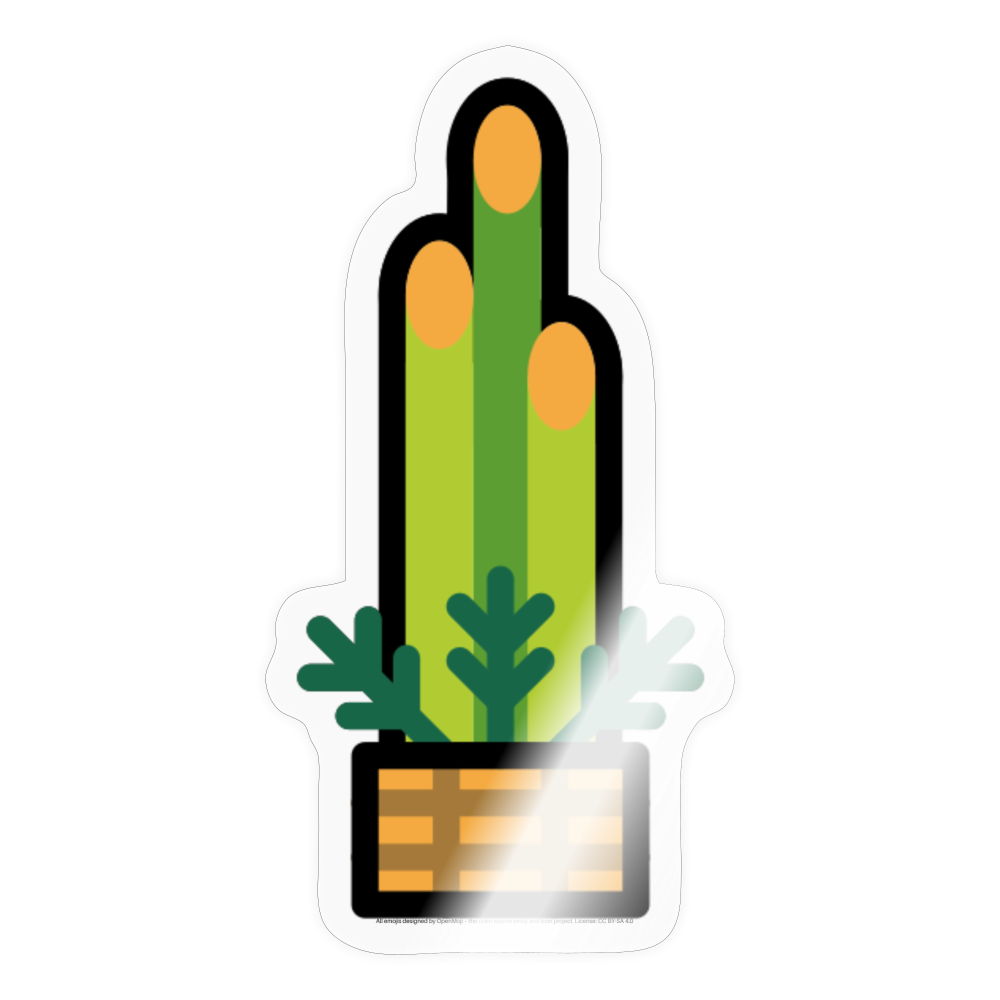 Pine Decoration Moji Sticker - Emoji.Express - transparent glossy