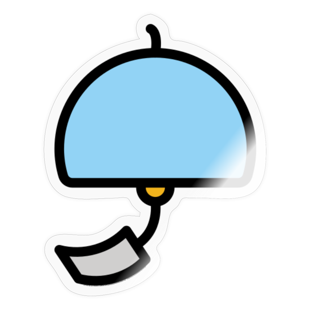 Wind Chime Moji Sticker - Emoji.Express - transparent glossy