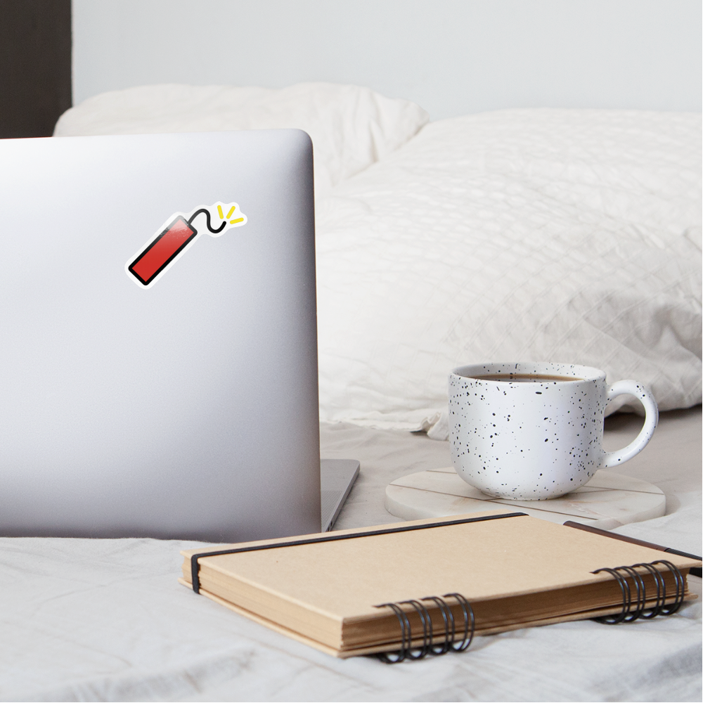 Firecracker Moji Sticker - Emoji.Express - white glossy