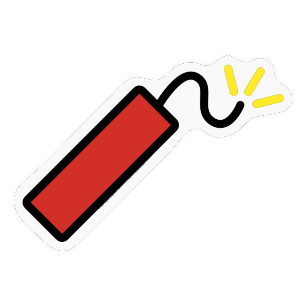 Firecracker Moji Sticker - Emoji.Express - transparent glossy