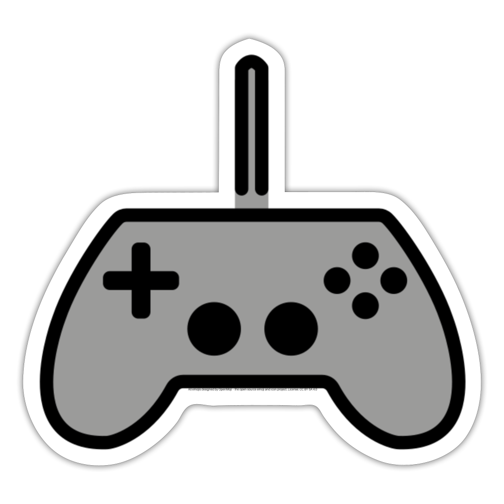 Video Game Moji Sticker - Emoji.Express - white matte