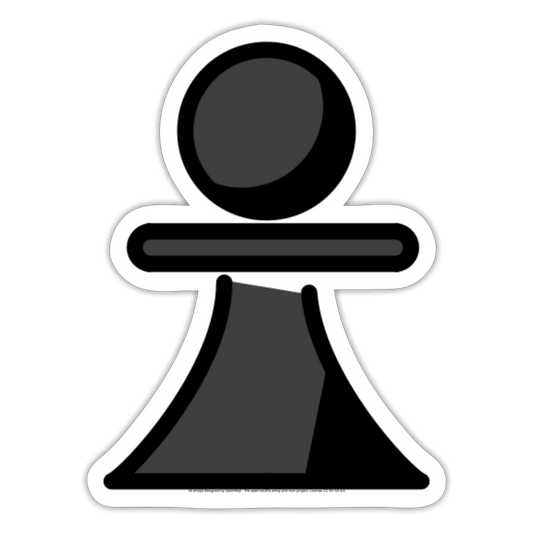 Chess Pawn Moji Sticker - Emoji.Express - white matte