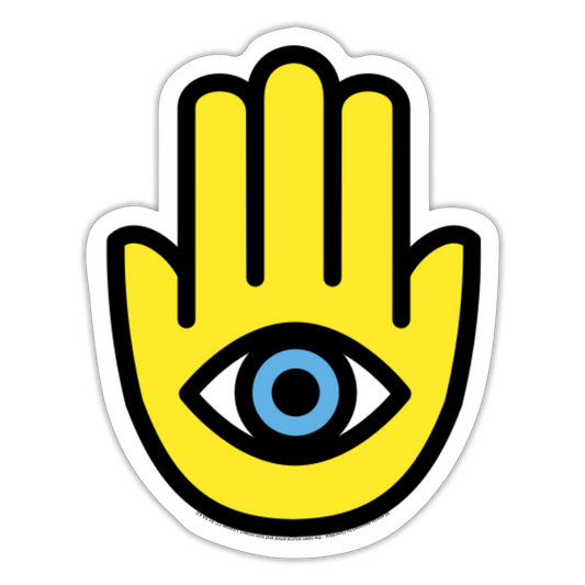 Hamsa Moji Sticker - Emoji.Express - white matte