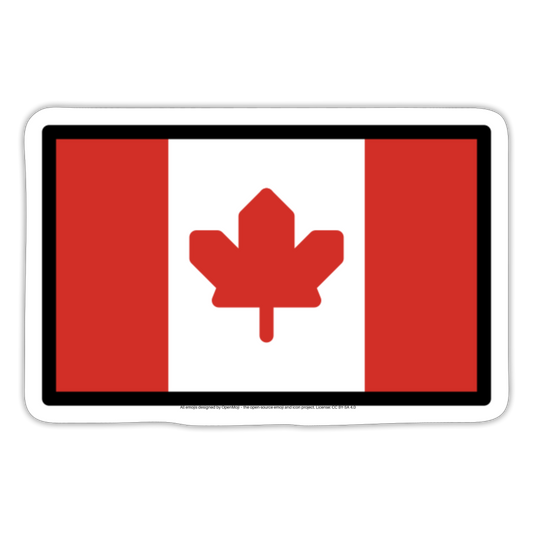 Flag: Canada Moji Sticker - Emoji.Express - white matte