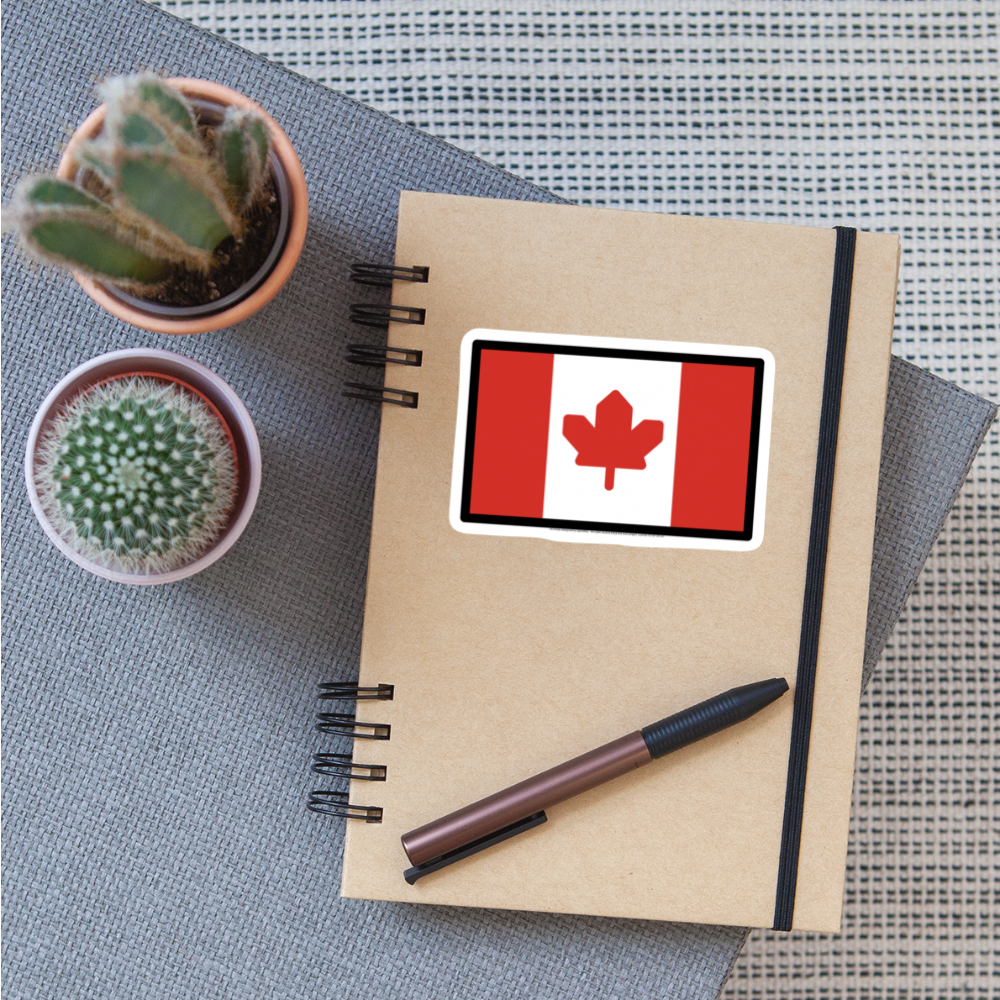 Flag: Canada Moji Sticker - Emoji.Express - white matte