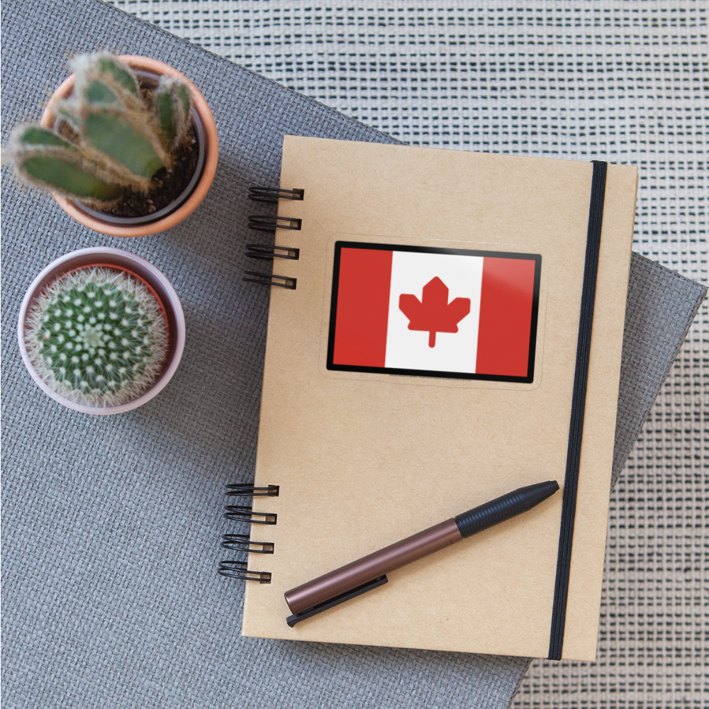 Flag: Canada Moji Sticker - Emoji.Express - transparent glossy