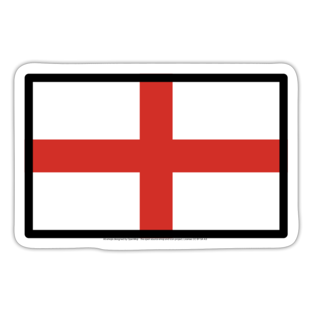 Flag: England Moji Sticker - Emoji.Express - white matte