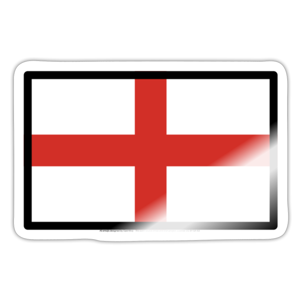 Flag: England Moji Sticker - Emoji.Express - white glossy