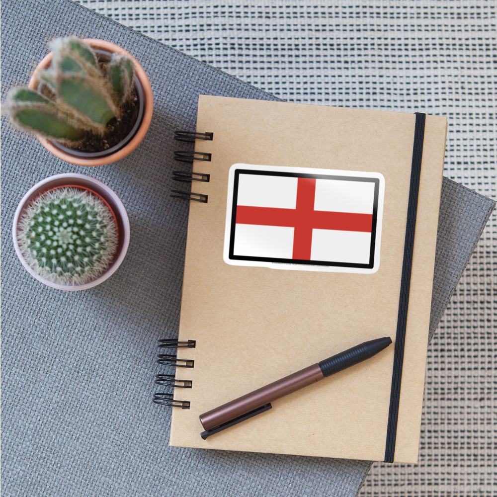 Flag: England Moji Sticker - Emoji.Express - white glossy
