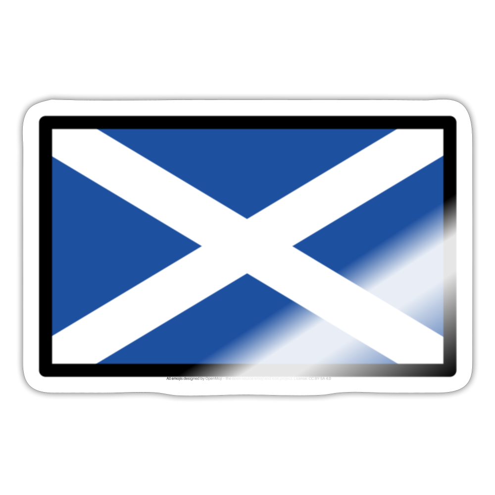 Flag: Scotland Moji Sticker - Emoji.Express - white glossy