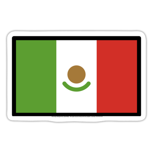 Flag: Mexico Moji Sticker - Emoji.Express - white matte