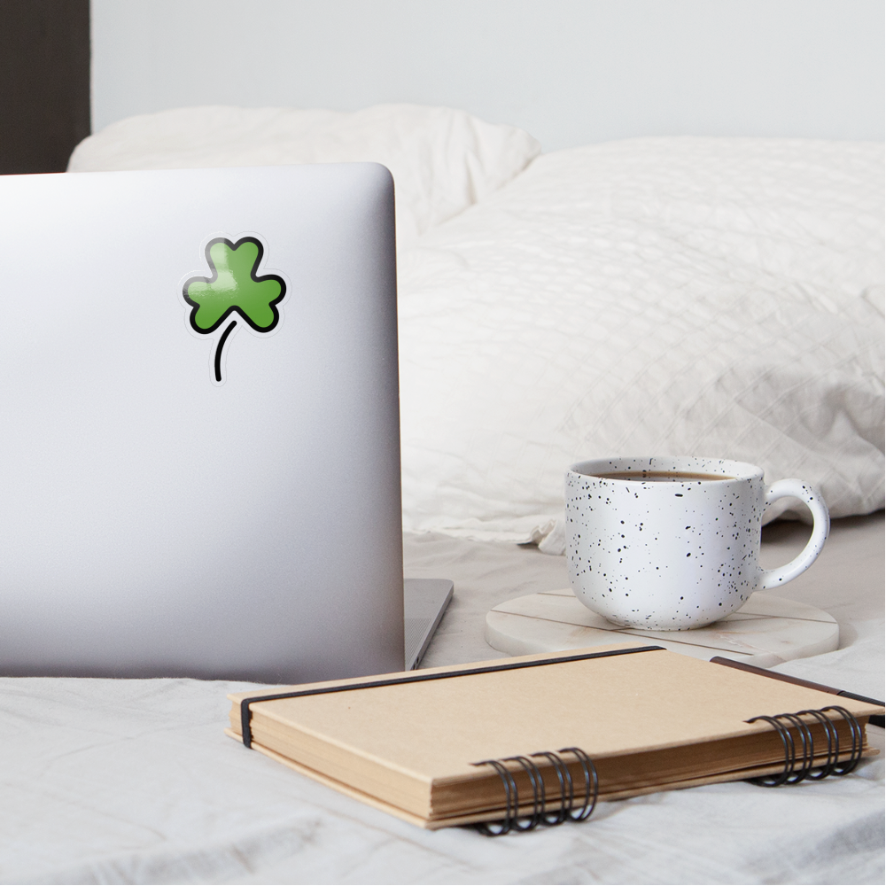 Shamrock Moji Sticker - Emoji.Express - transparent glossy