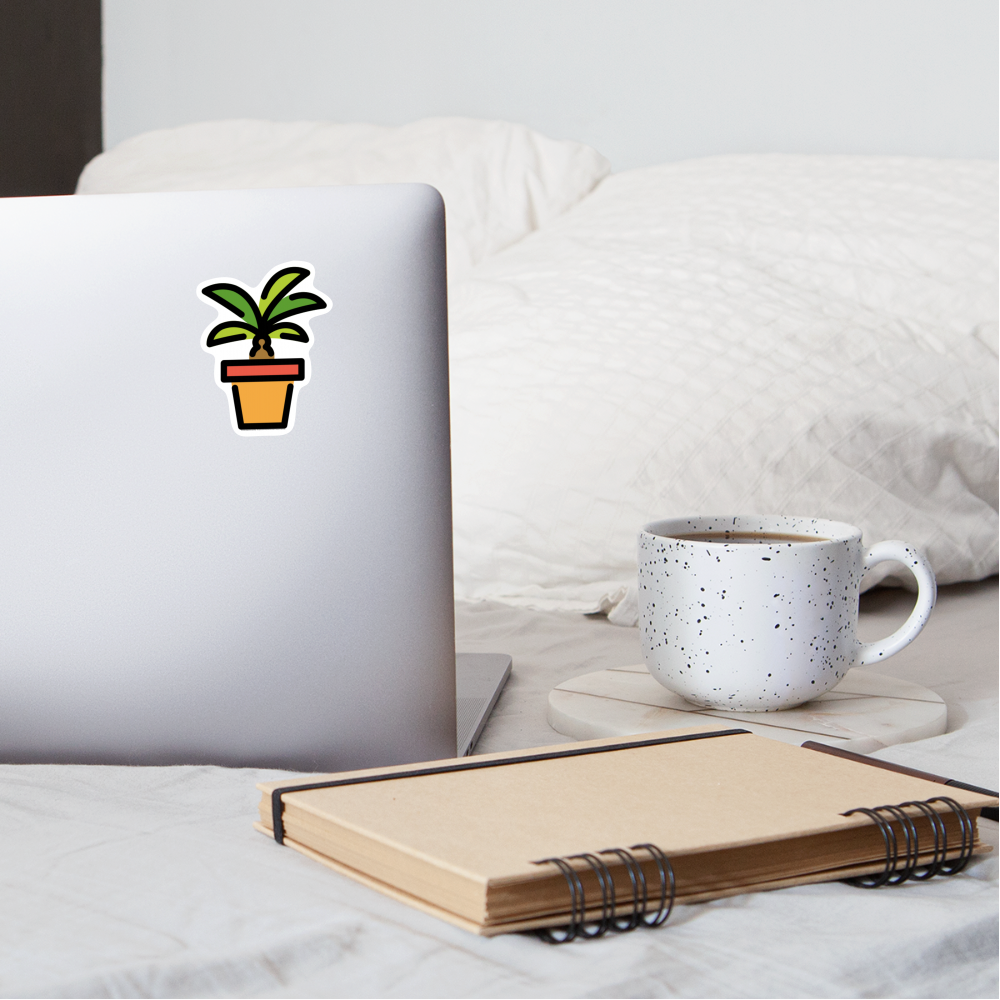 Potted Plant Moji Sticker - Emoji.Express - white matte