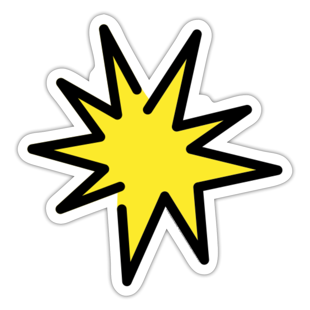 Collision Moji Sticker - Emoji.Express - white matte