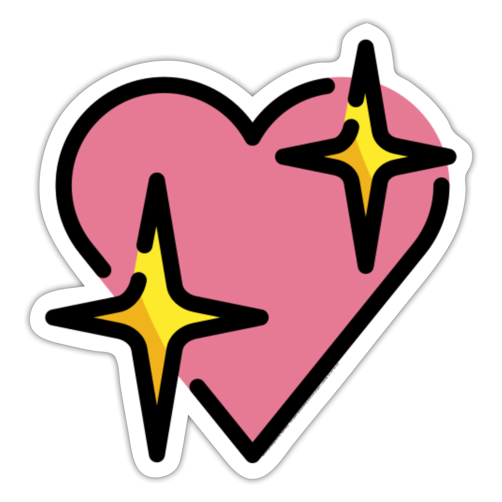 Sparkling Heart Sticker - Emoji.Express – EmojiExpression