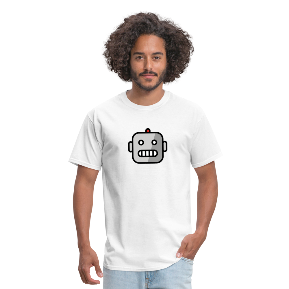 Robot Moji Unisex Classic T-Shirt - Emoji.Express - white