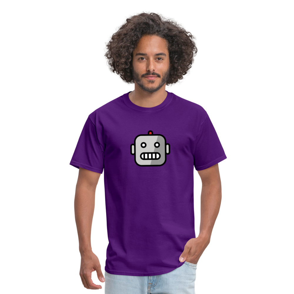 Robot Moji Unisex Classic T-Shirt - Emoji.Express - purple