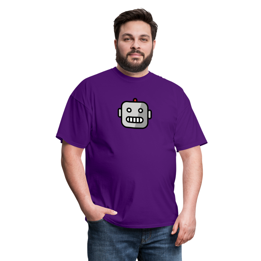 Robot Moji Unisex Classic T-Shirt - Emoji.Express - purple