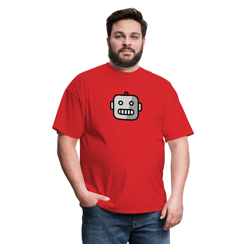 Robot Moji Unisex Classic T-Shirt - Emoji.Express - red