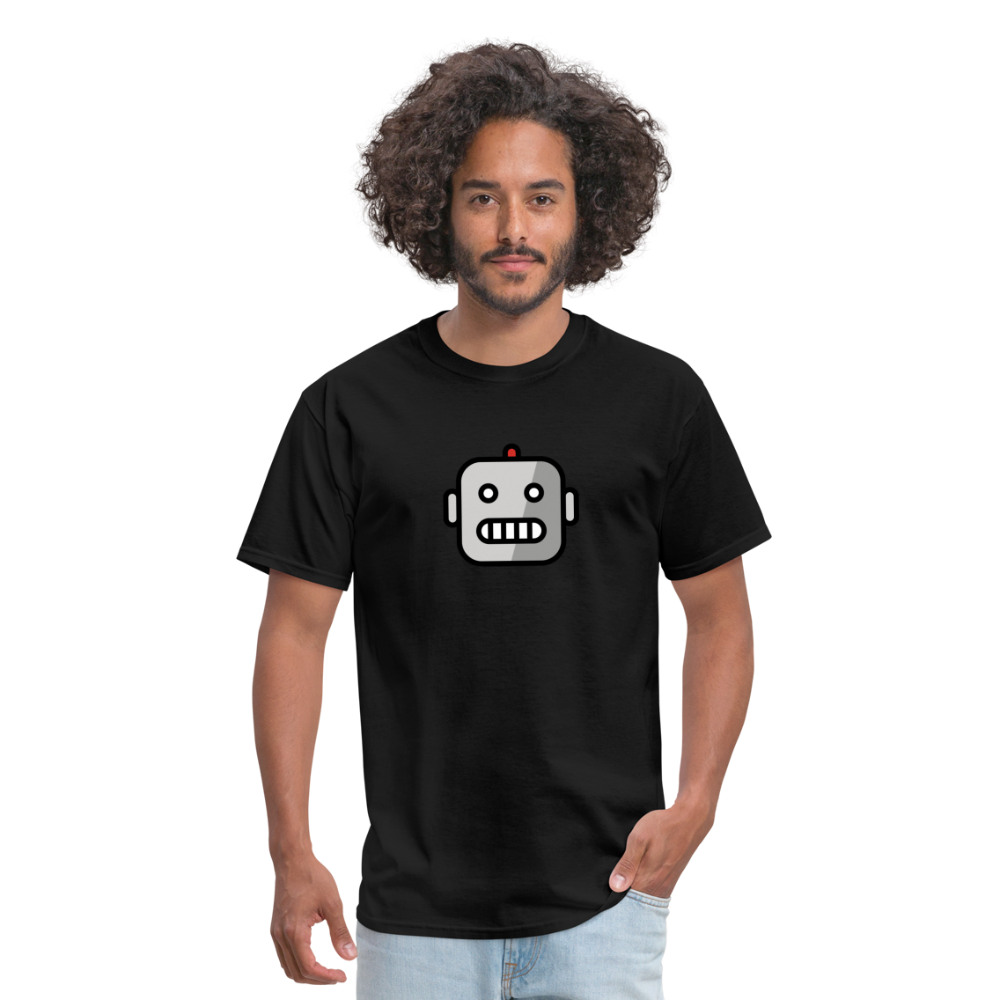 Robot Moji Unisex Classic T-Shirt - Emoji.Express - black