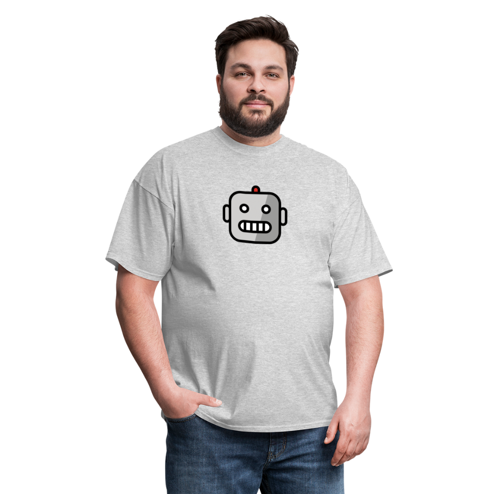 Robot Moji Unisex Classic T-Shirt - Emoji.Express - heather gray