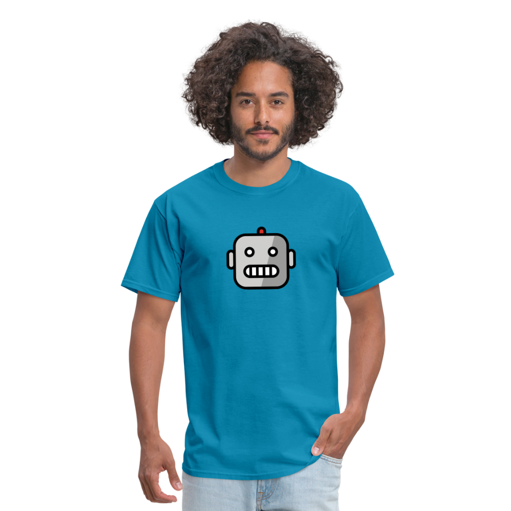 Robot Moji Unisex Classic T-Shirt - Emoji.Express - turquoise