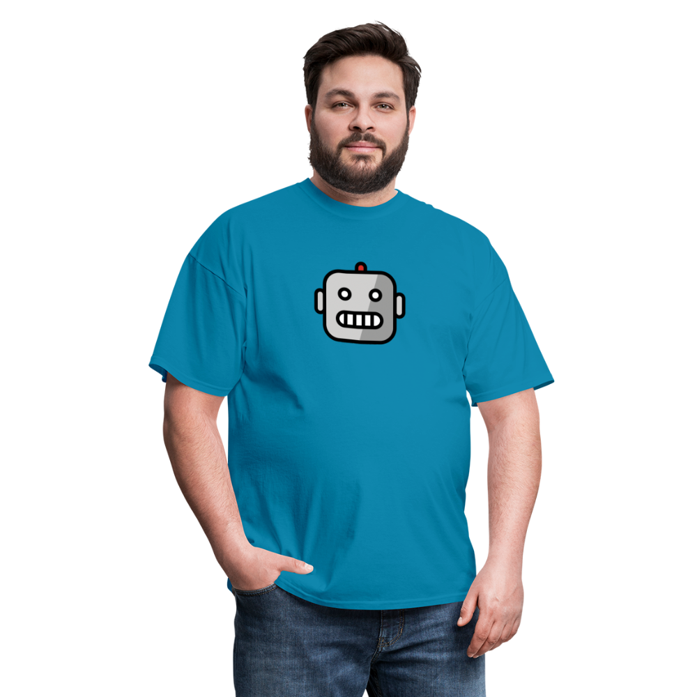 Robot Moji Unisex Classic T-Shirt - Emoji.Express - turquoise