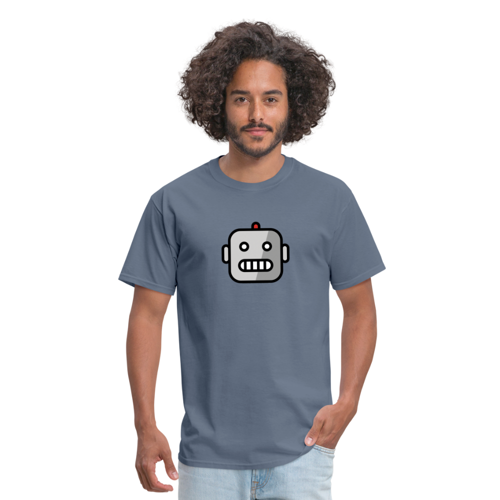 Robot Moji Unisex Classic T-Shirt - Emoji.Express - denim