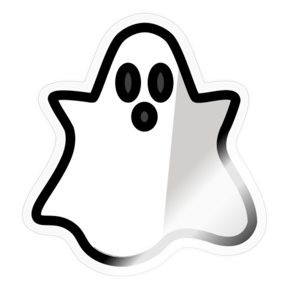 Ghost Moji Sticker - Emoji.Express - transparent glossy