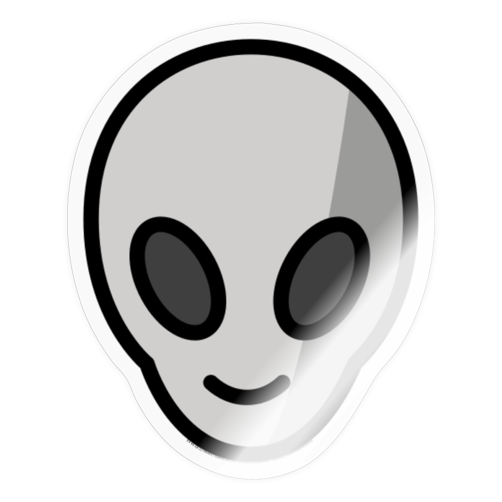 Alien Moji Sticker - Emoji.Express - transparent glossy