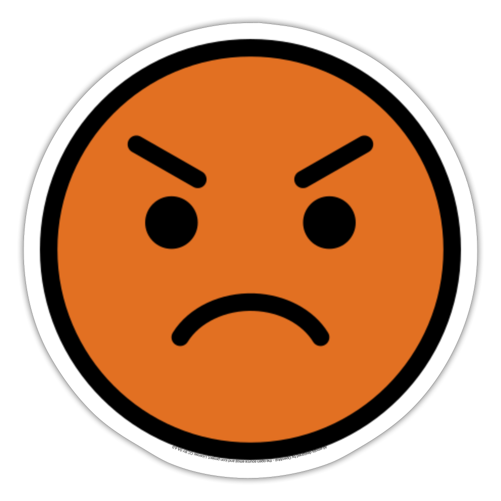 Enraged Face Moji Sticker - Emoji.Express - white matte