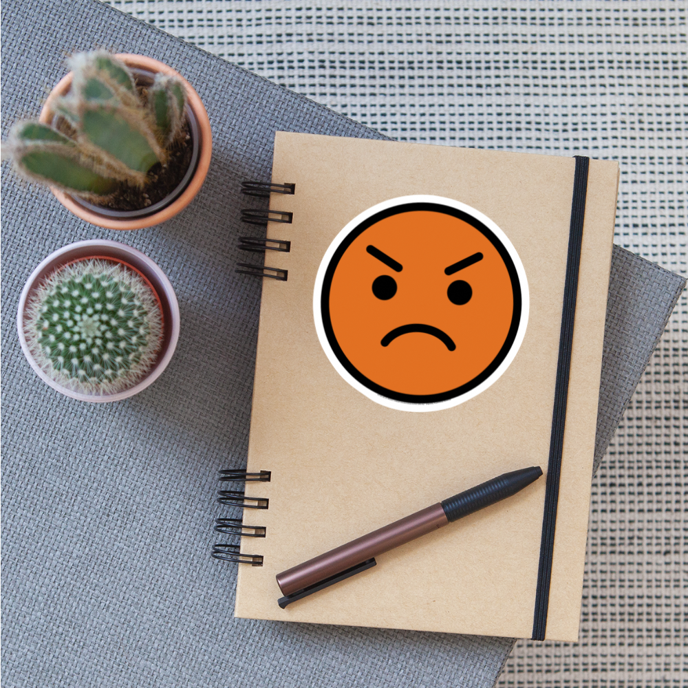 Enraged Face Moji Sticker - Emoji.Express - white matte