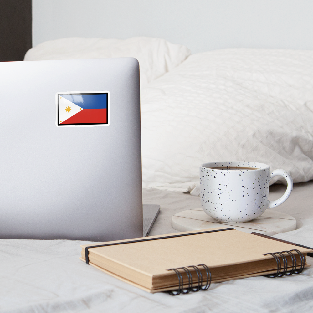 Flag: Philippines Moji Sticker - Emoji.Express - white glossy