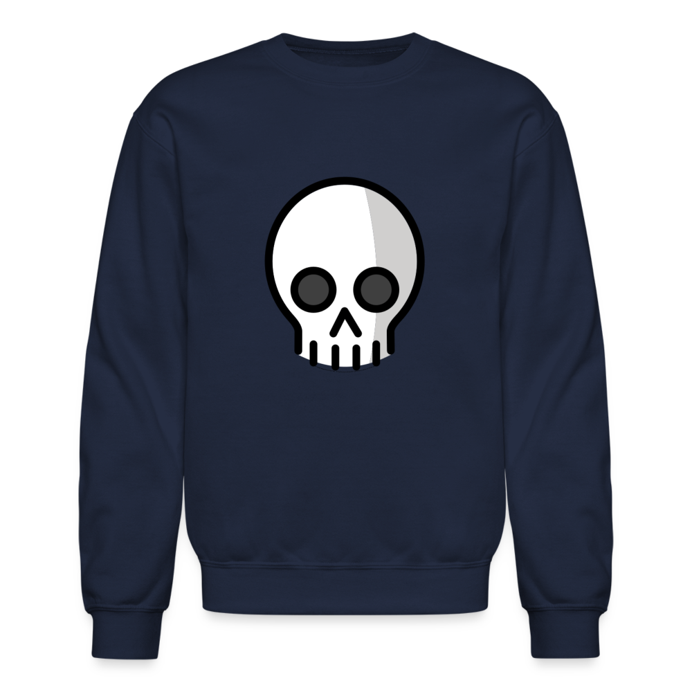 Skull Moji Crewneck Sweatshirt - Emoji.Express - navy