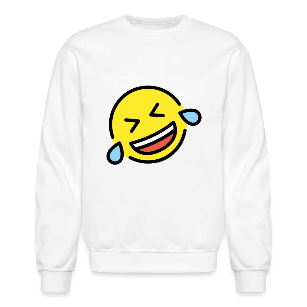 ROFL Moji Crewneck Sweatshirt - Emoji.Express - white